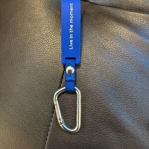 Blue and Silver Carabiner Keychain lululemon brand new without tags